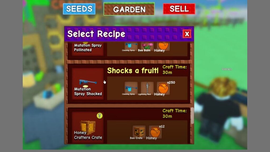 Shocked Mutation Spray in Grow a Garden